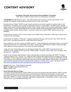 Touchdown! - Wounded Warrior Project