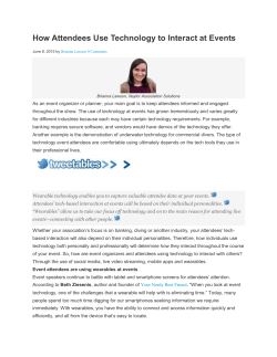 How Attendees Use Technology to Interact at Events