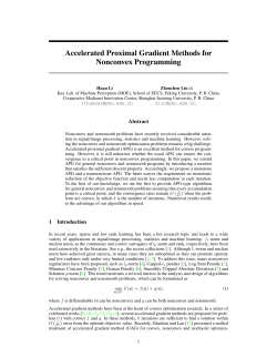 Accelerated Proximal Gradient Methods for Nonconvex Programming