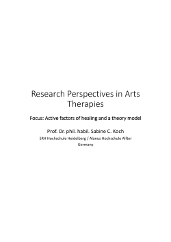 Research Perspectives in Arts Therapies