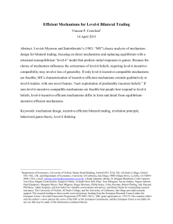 Efficient Mechanisms for Level-k Bilateral Trading