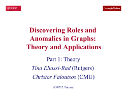 Discovering Roles and Anomalies in Graphs: Theory and Applications