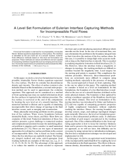 A Level Set Formulation of Eulerian Interface Capturing Methods for