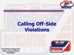 Calling Off-Side Violations