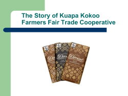 Kuapa`s Fair Trade Cocoa Cooperative PowerPoint