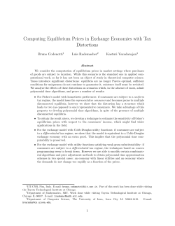 Computing Equilibrium Prices in Exchange Economies with Tax