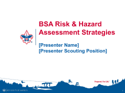 Risk assessment presentation