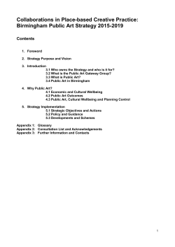 Public Art Strategy 2015