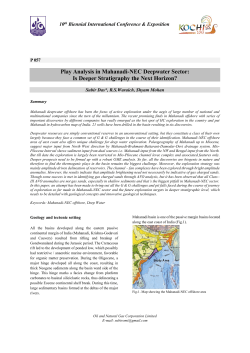 Play Analysis in Mahanadi-NEC Deepwater Sector: Is Deeper