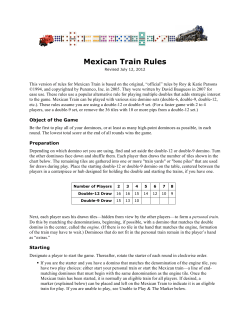 Mexican Train Rules