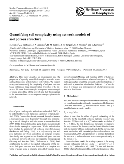 Quantifying soil complexity using network models of soil porous