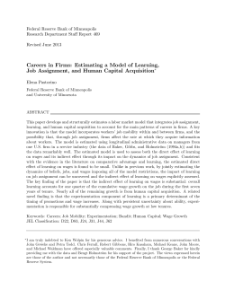 Careers in Firms: Estimating a Model of Job Assigment, Learning