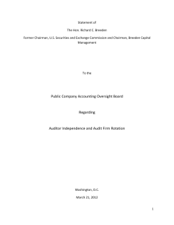 Public Company Accounting Oversight Board Regarding