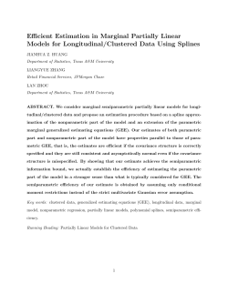 Efficient Estimation in Marginal Partially Linear Models