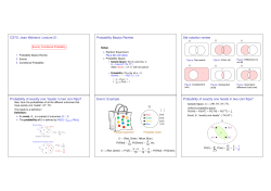CS70: Jean Walrand: Lecture 21. Probability Basics Review Set