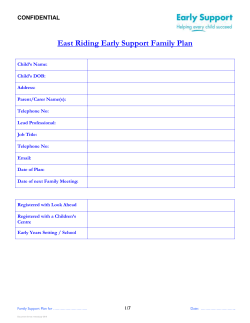 East Riding Early Support