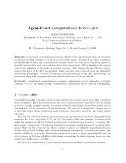 Agent-Based Computational Economics