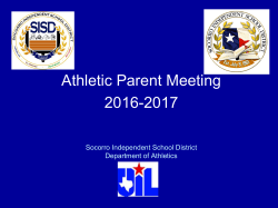 parent trainin - Socorro Independent School District