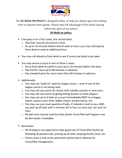 The JSI-WALK ON POLICY is designed solely to help our players