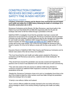 construction company receives second largest safety fine in nsw