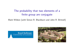 The probability that two elements of a finite group are conjugate