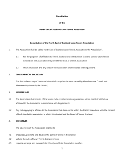 NAME 1 The Association shall be called Tennis Central Scotland