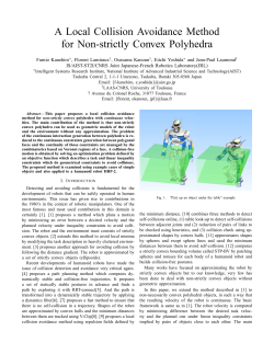 A Local Collision Avoidance Method for Non