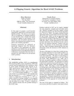 A Flipping Genetic Algorithm for Hard 3-SAT Problems.