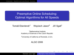 Preemptive Online Scheduling: Optimal Algorithms for All Speeds