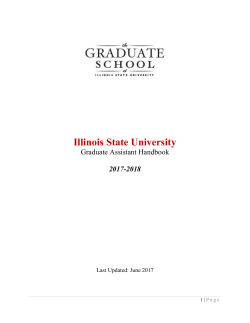 Graduate Assistant Handbook - Human Resources Illinois State