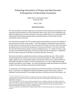 Protecting Consumers in Privacy and Data Security: A