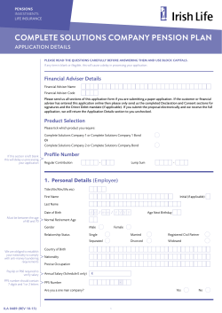 complete solutions company pension plan
