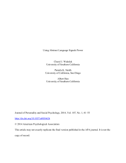 Abstract - University of Southern California