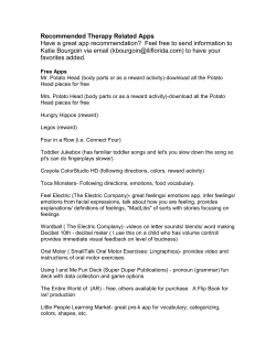 Recommended Therapy Related Apps