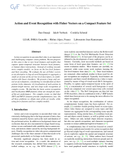 Action and Event Recognition with Fisher Vectors on a Compact
