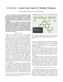 Ludocore: A Logical Game Engine for Modeling
