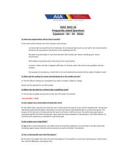 GOLF 2015-16 Frequently asked Questions (Updated &ndash; 04 &ndash; 29