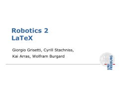 Robotics 2 LaTeX