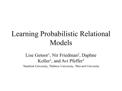 Learning Probabilistic Relational Models