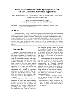 Mic&aelig;l: An Autonomous Mobile Agent System to