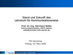 Agenda for WWRF Working Group 4 Session