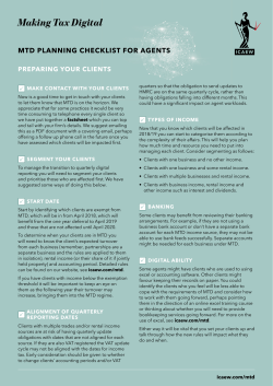 Making Tax Digital