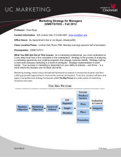 Marketing Strategy for Managers