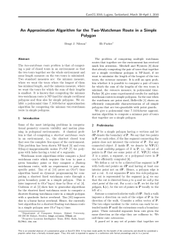 An Approximation Algorithm for the Two-Watchman