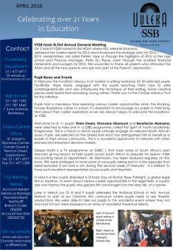 PowerPoint Presentation - Vuleka SSB High School