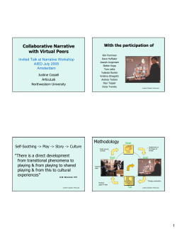 Collaborative Narrative with Virtual Peers Methodology