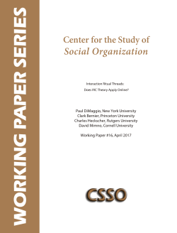 Interaction Ritual Threads: Does IRC Theory