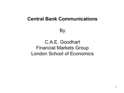 Central Bank Communications - imfs