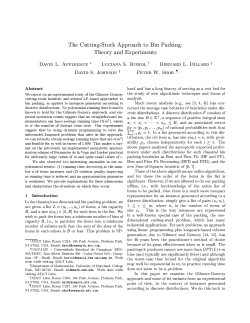 The Cutting-Stock Approach to Bin Packing: Theory and