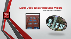 core requirements required courses for the applied math track